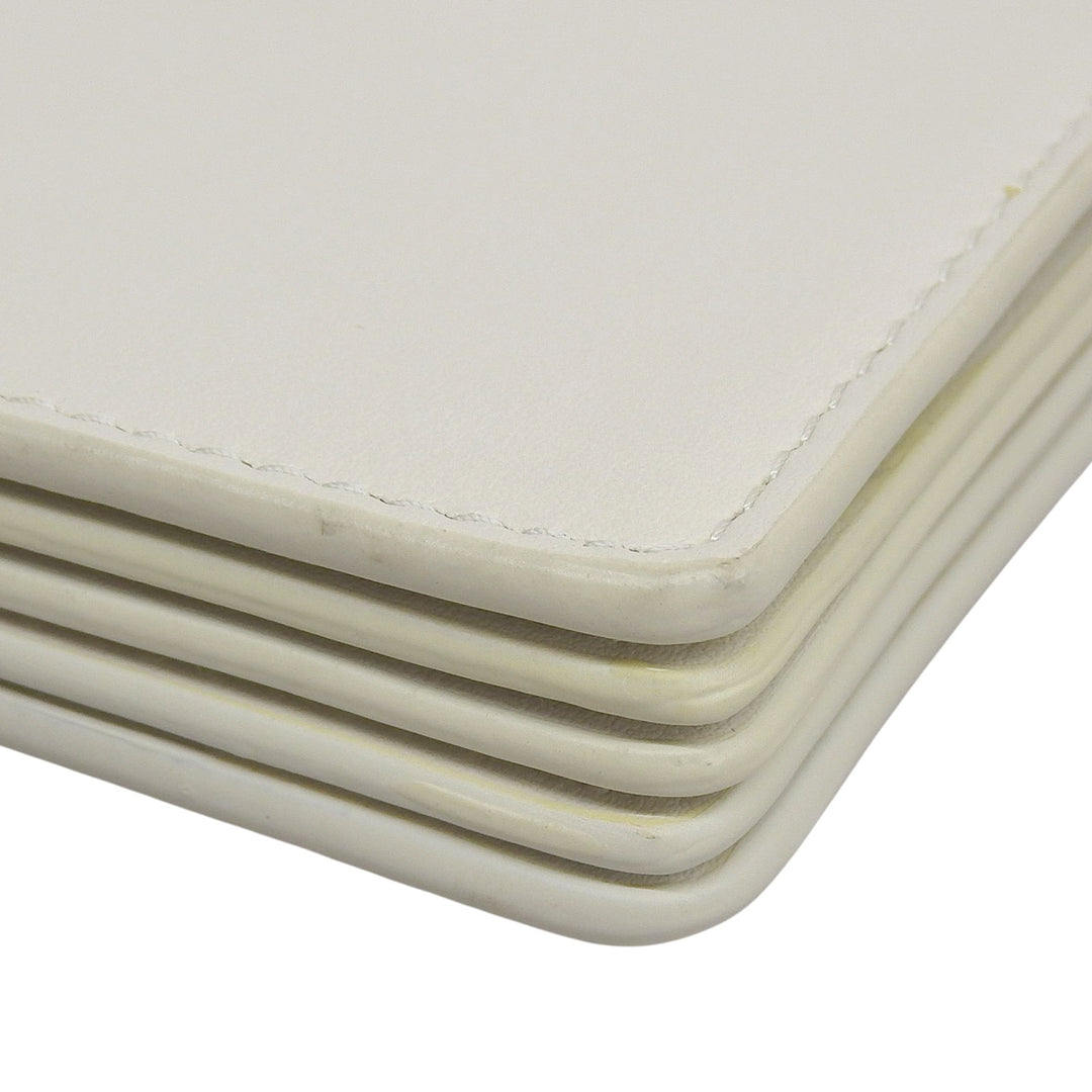 Great MIUMIU Card Case name card holder Ivory leather Women 5MC280