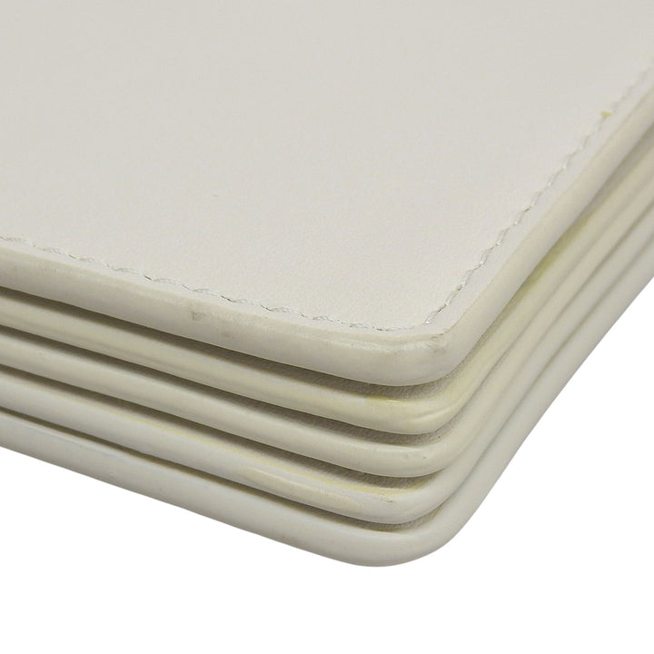 Great MIUMIU Card Case name card holder Ivory leather Women 5MC280