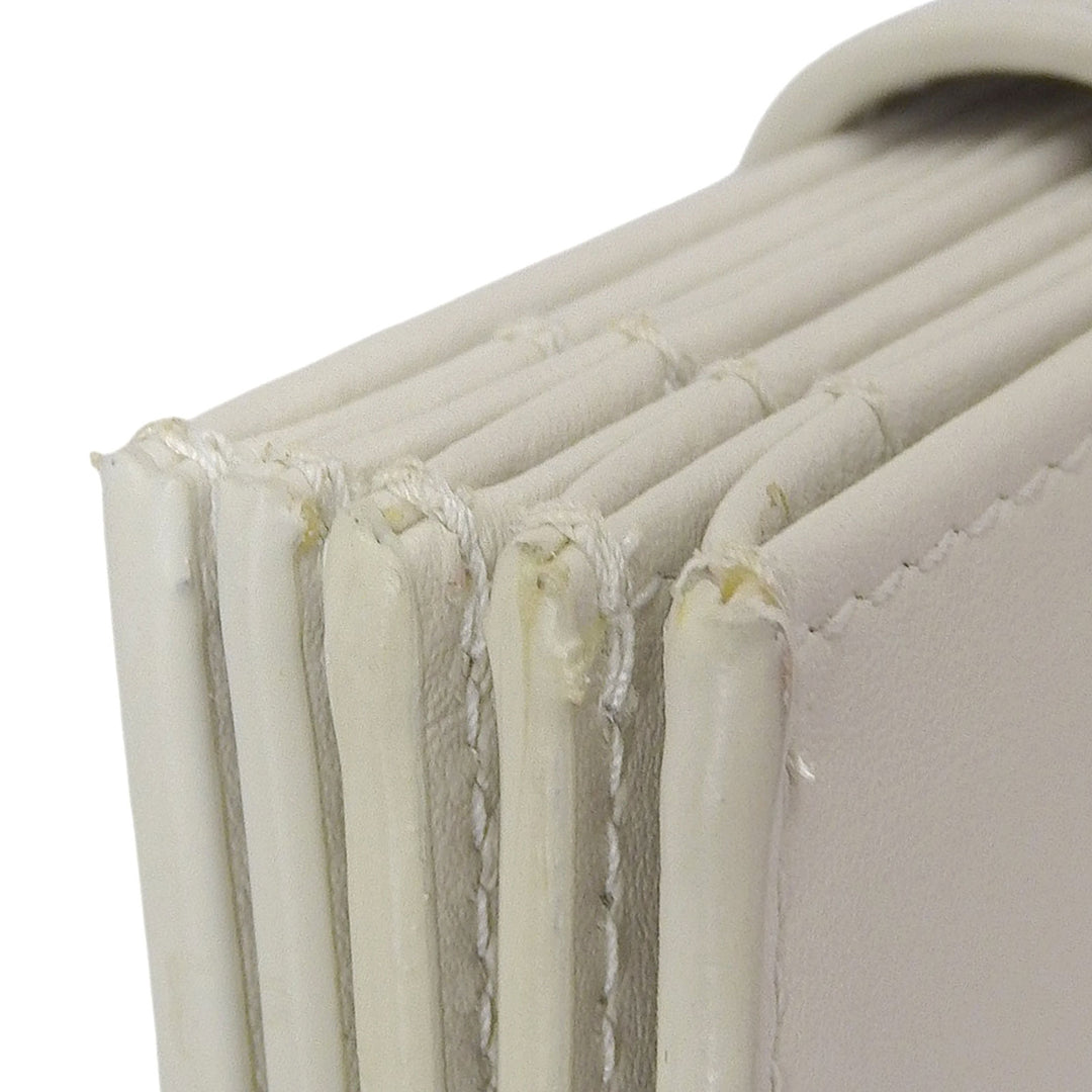 Great MIUMIU Card Case name card holder Ivory leather Women 5MC280
