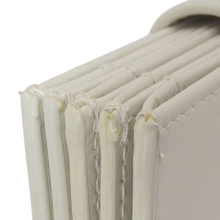 Great MIUMIU Card Case name card holder Ivory leather Women 5MC280
