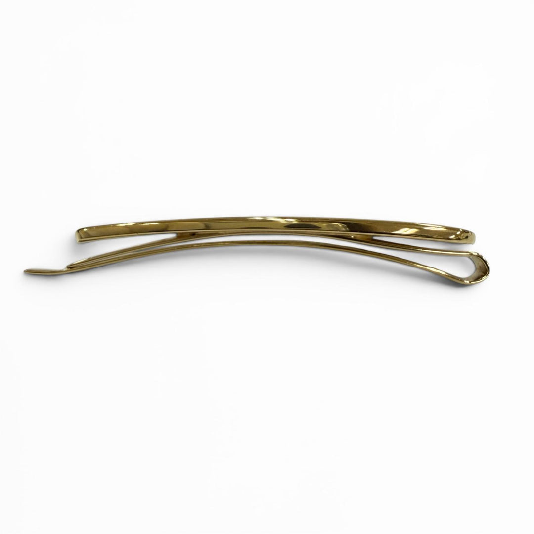 Great MIUMIU hairpin Enamel metal hair clip Logo hair accessories white 5IF147