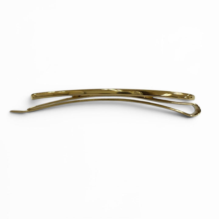 Great MIUMIU hairpin Enamel metal hair clip Logo hair accessories white 5IF147