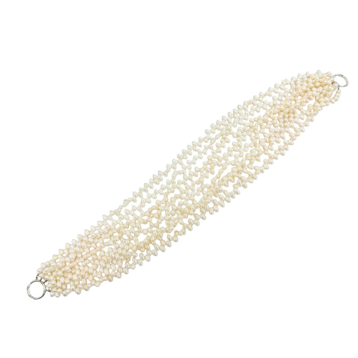 Great TIFFANY&Co. Necklace Torsade Pearl Necklace White system Freshwater pearl