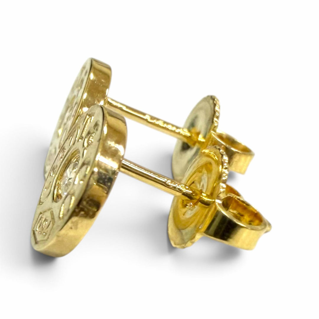 Excellent TIFFANY&Co. Pierce 1837 Circle Yellow Gold 750 Women