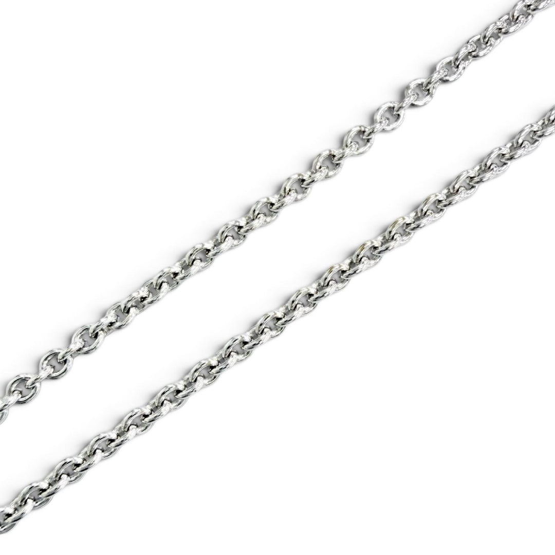 Great TIFFANY&Co. Necklace 1837 Circle Necklace with 1 Diamond, 750 (WG)