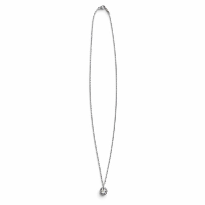Great TIFFANY&Co. Necklace 1837 Circle Necklace with 1 Diamond, 750 (WG)