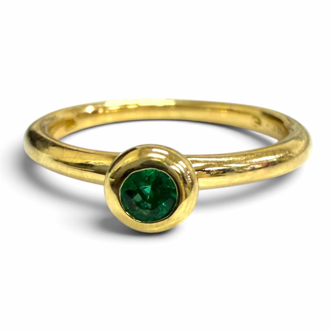 Excellent TIFFANY&Co. Ring ring Bizet Yellow Gold 750 Women
