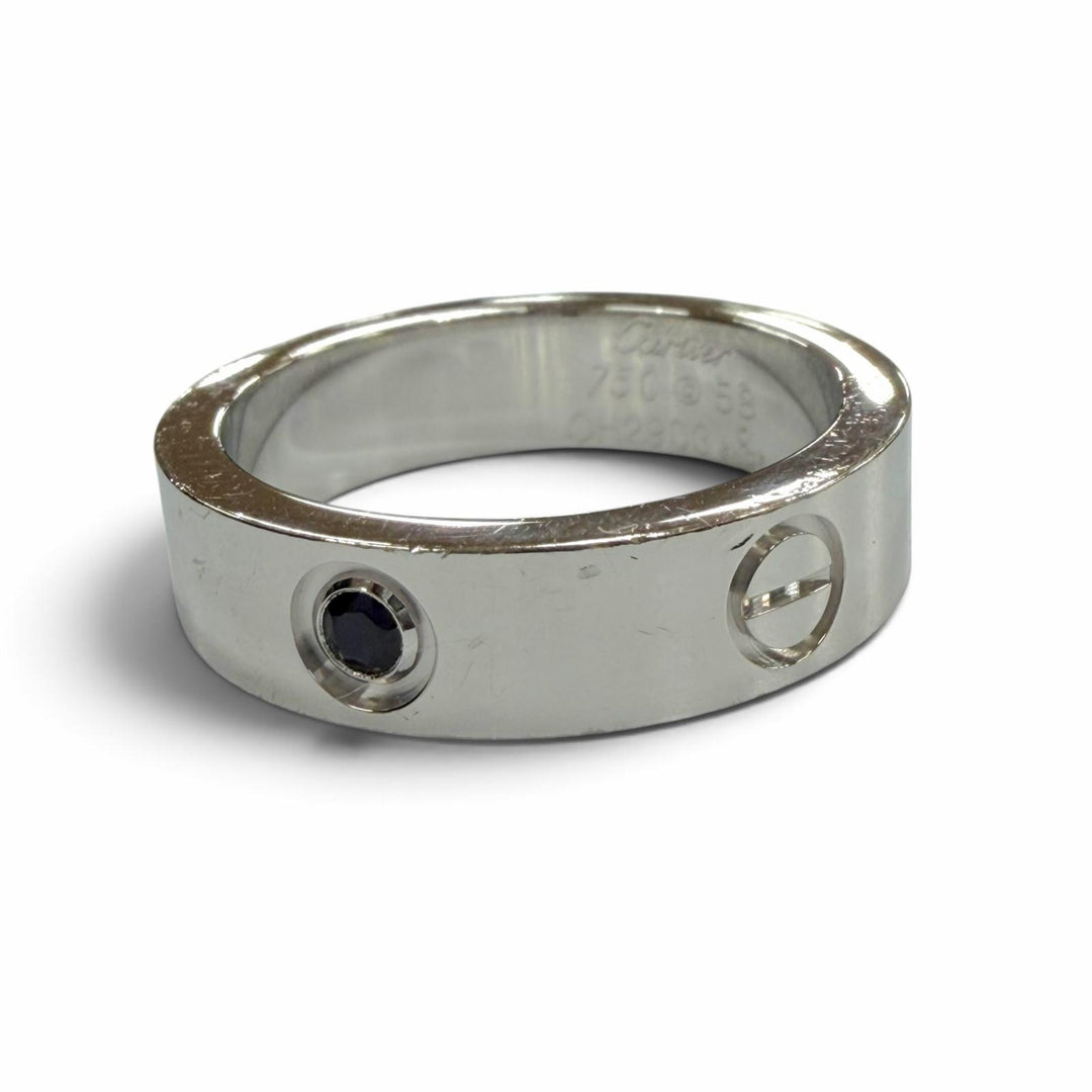 Very Good Cartier Ring ring love Silver 750 mens 58 OH2903