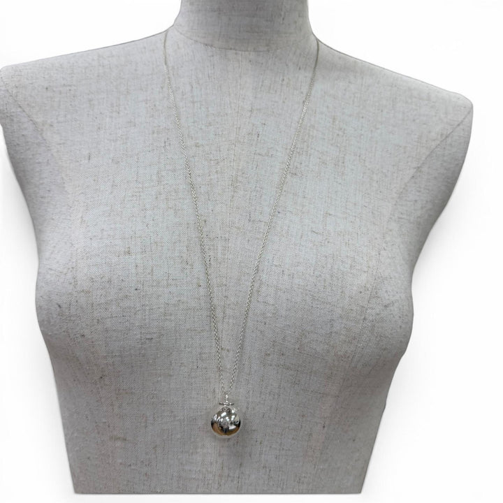 Great TIFFANY&Co. Necklace Ball Necklace Silver AG925