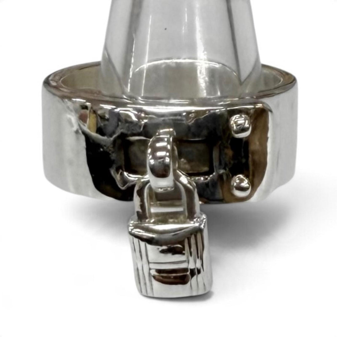 Excellent HERMES Ring ring Kelly Silver AG925 Women 48 (Equivalent to JP No. 8)