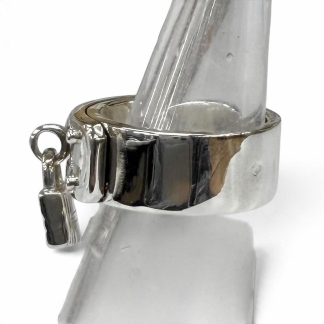 Excellent HERMES Ring ring Kelly Silver AG925 Women 48 (Equivalent to JP No. 8)