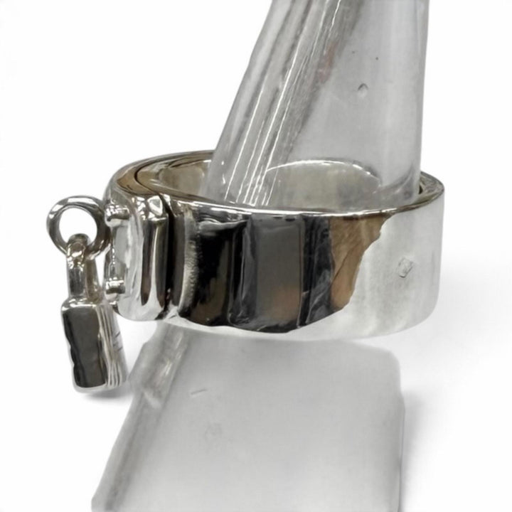 Excellent HERMES Ring ring Kelly Silver AG925 Women 48 (Equivalent to JP No. 8)