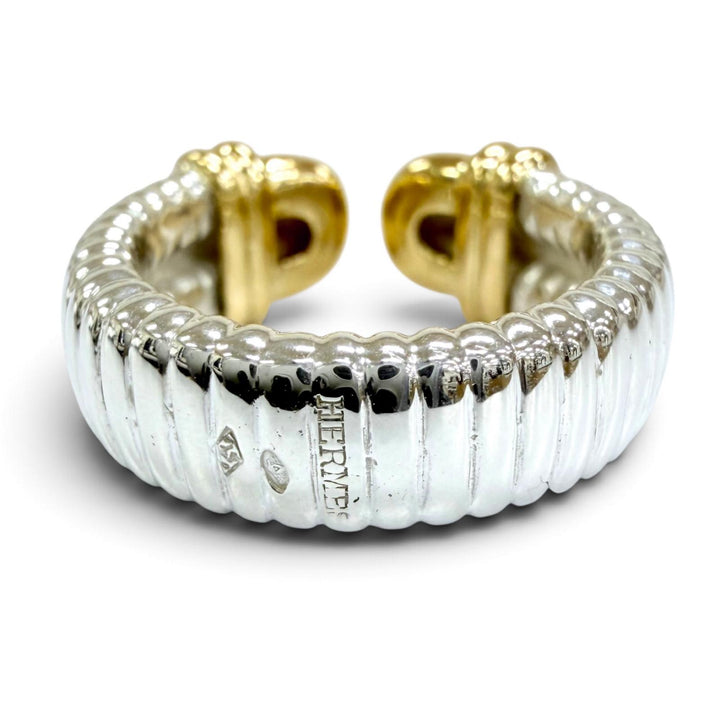 Excellent HERMES Ring ring Accessories Yellow Gold SV800 Women