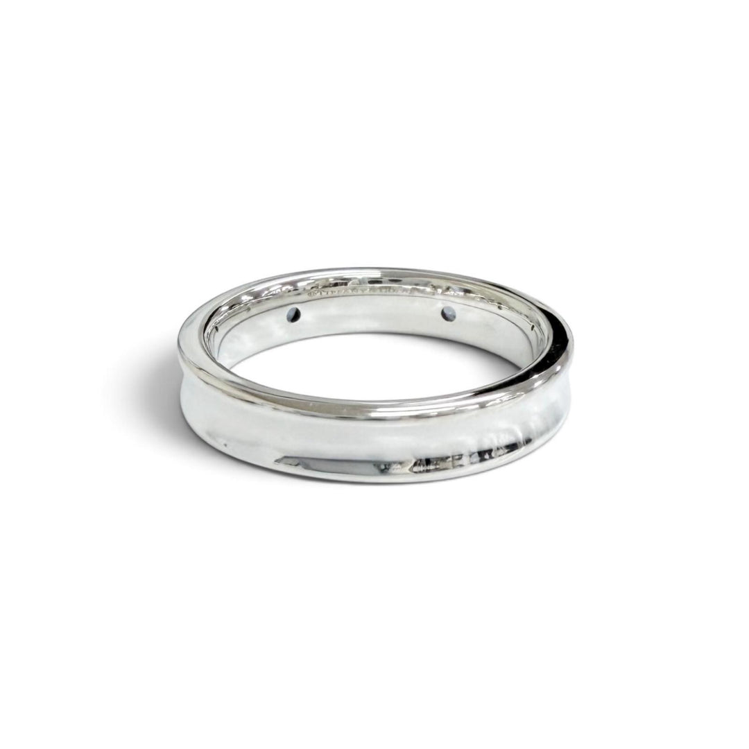 Excellent TIFFANY&Co. Ring ring 1837 Narrow 2PSapphire Ring Silver 925 Women