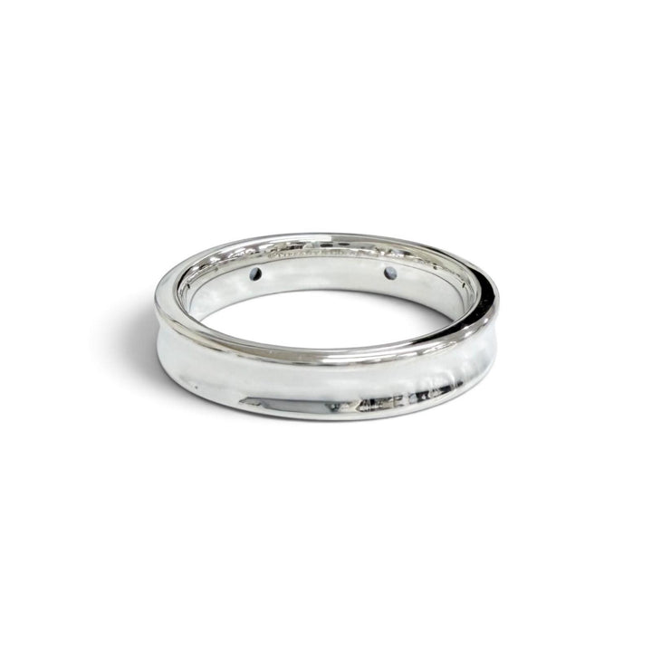 Excellent TIFFANY&Co. Ring ring 1837 Narrow 2PSapphire Ring Silver 925 Women