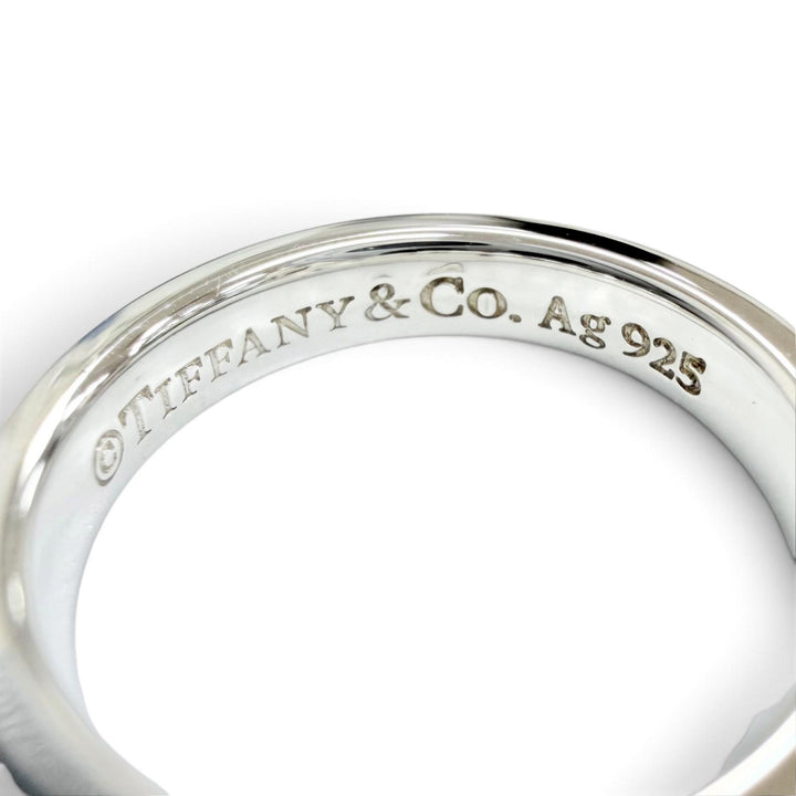 Excellent TIFFANY&Co. Ring ring 1837 Narrow 2PSapphire Ring Silver 925 Women
