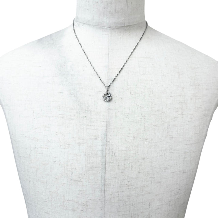 Great GUCCI Necklace Interlocking G Arabesque Silver AG925 mens 455535