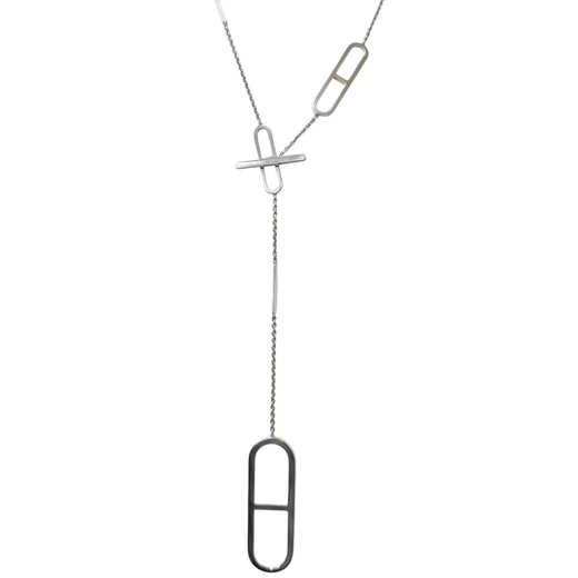 Great HERMES Necklace Ever ChÃ©ne Dunkel Silver SV925 mens