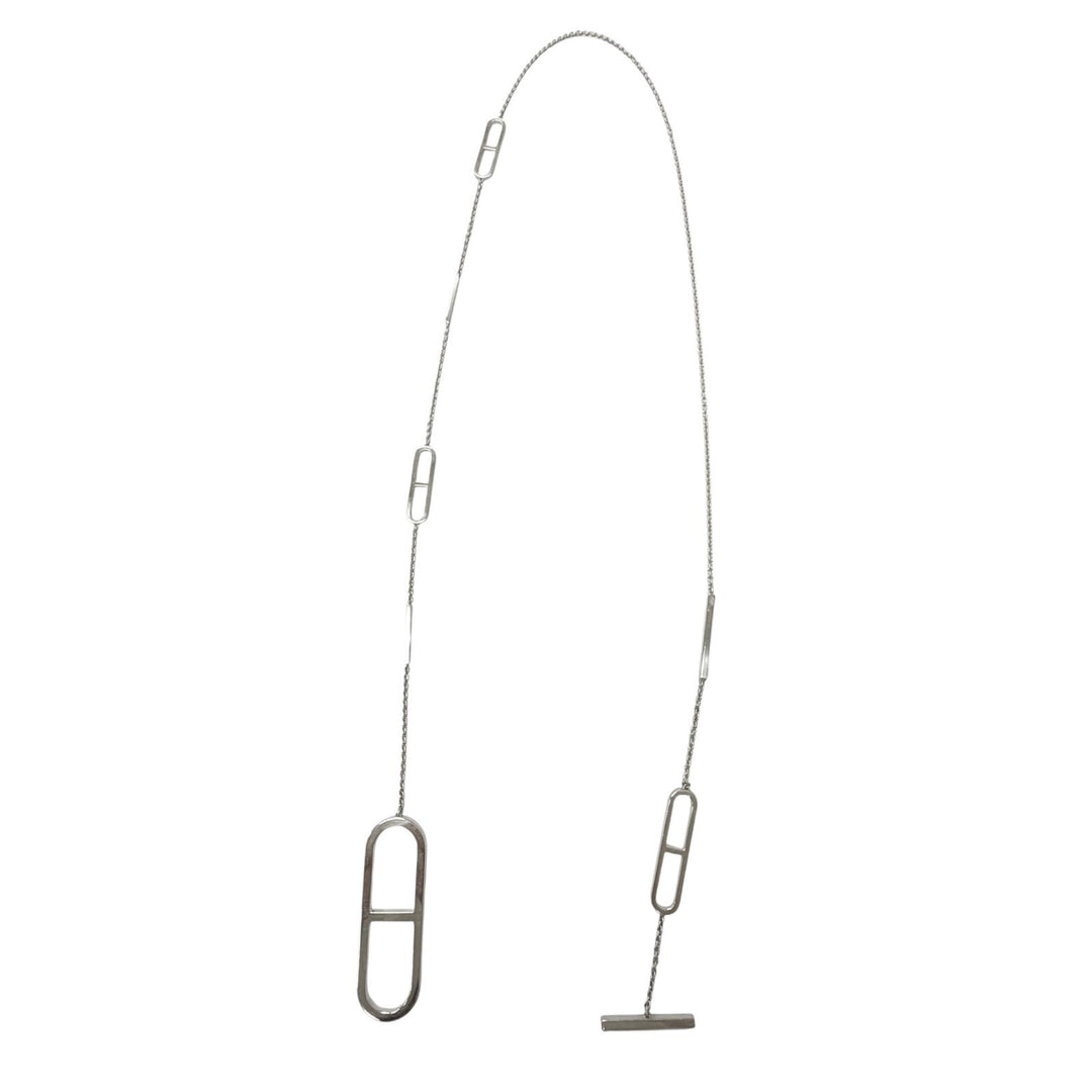 Great HERMES Necklace Ever ChÃ©ne Dunkel Silver SV925 mens