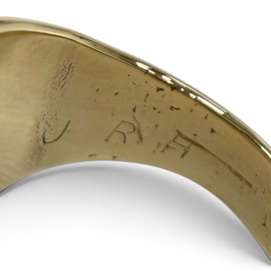 Great BALFOUR Ring ring BOURNE HIGH SCHOOL (1963) gold K10 mens