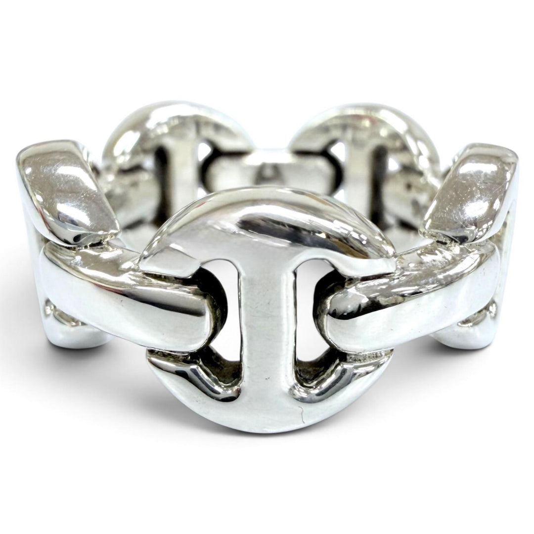 Excellent HOORSENBUHS ring DAME CLASSIC Tri-Link Ring (Current Model) Silver 925