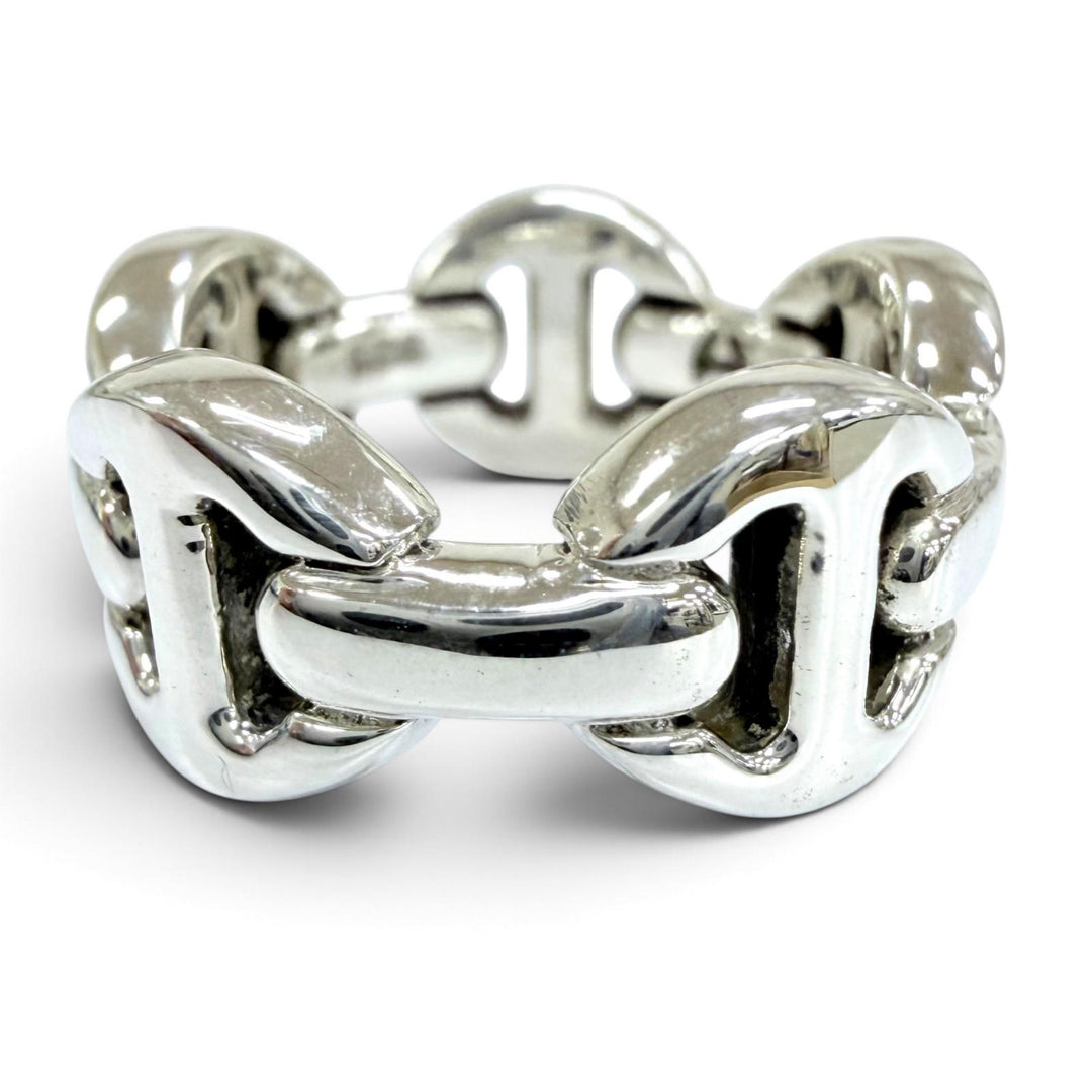 Excellent HOORSENBUHS ring DAME CLASSIC Tri-Link Ring (Current Model) Silver 925