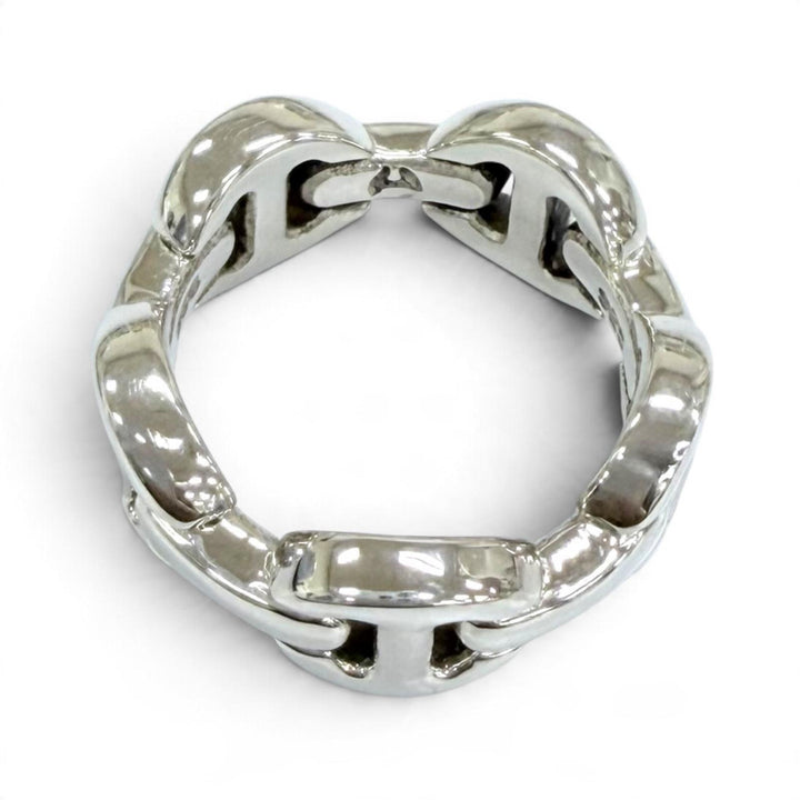 Excellent HOORSENBUHS ring DAME CLASSIC Tri-Link Ring (Current Model) Silver 925