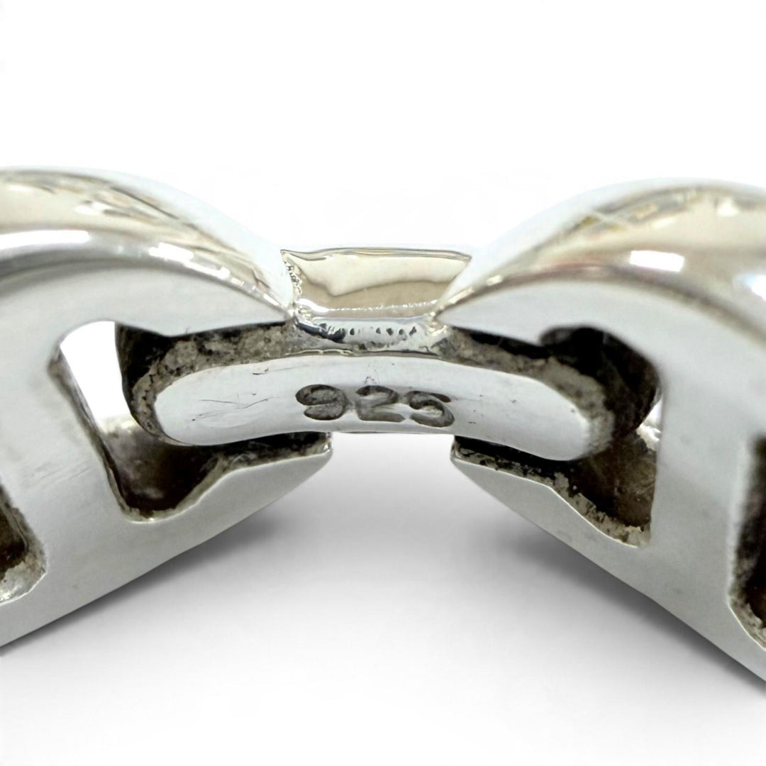 Excellent HOORSENBUHS ring DAME CLASSIC Tri-Link Ring (Current Model) Silver 925