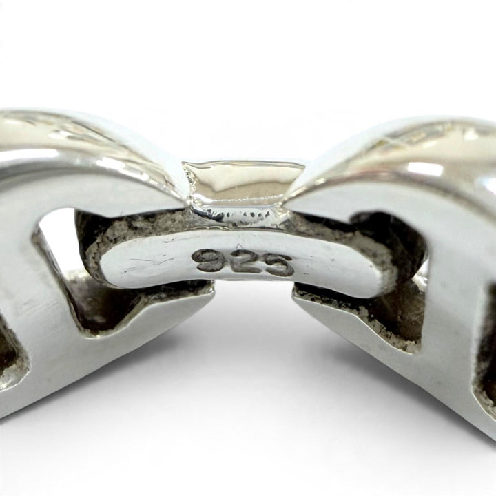 Excellent HOORSENBUHS ring DAME CLASSIC Tri-Link Ring (Current Model) Silver 925