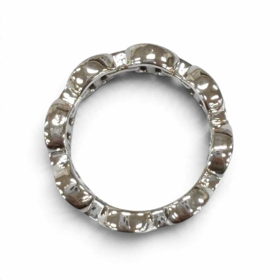 Excellent HOORSENBUHS Ring ring DAME TRI-LINK WITH DIAMOND BRIDGES Silver 925