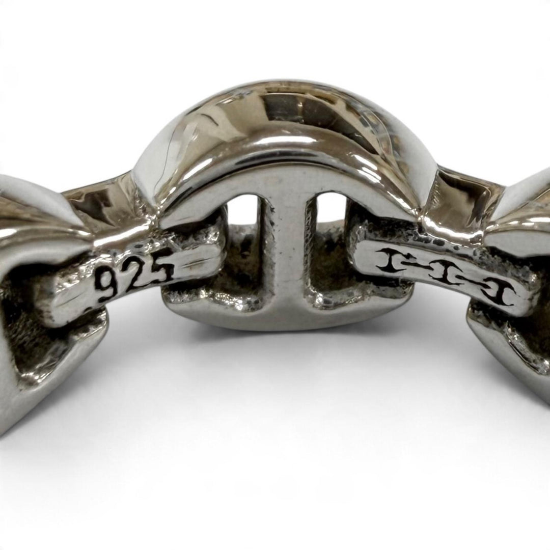 Excellent HOORSENBUHS Ring ring DAME TRI-LINK WITH DIAMOND BRIDGES Silver 925