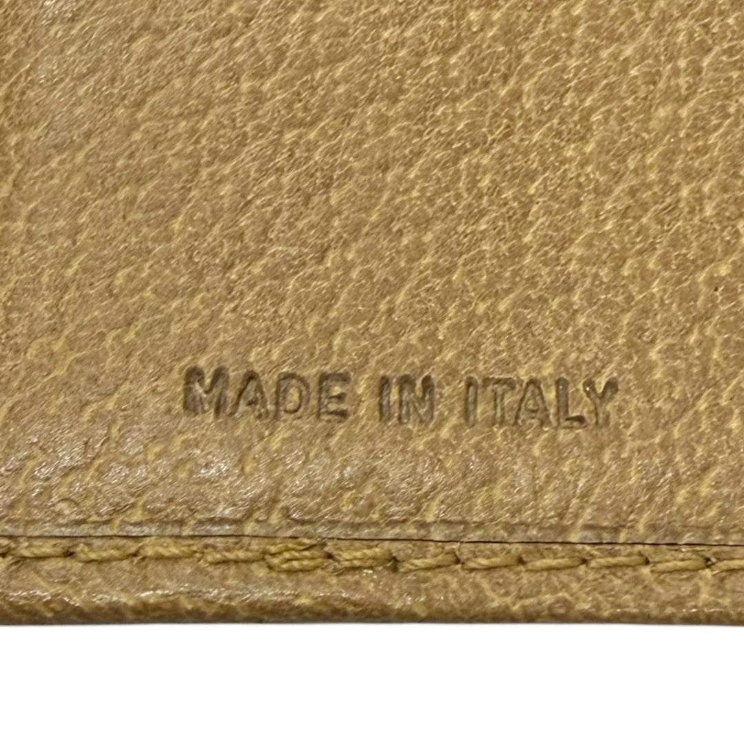 Excellent PRADA Tri-fold wallet Logo-embossed compact wallet CUOIO
