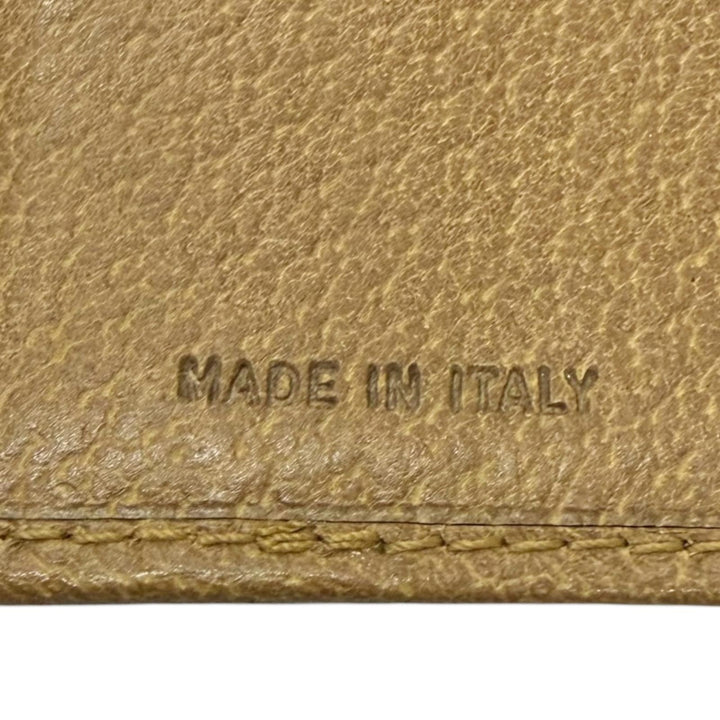Excellent PRADA Tri-fold wallet Logo-embossed compact wallet CUOIO