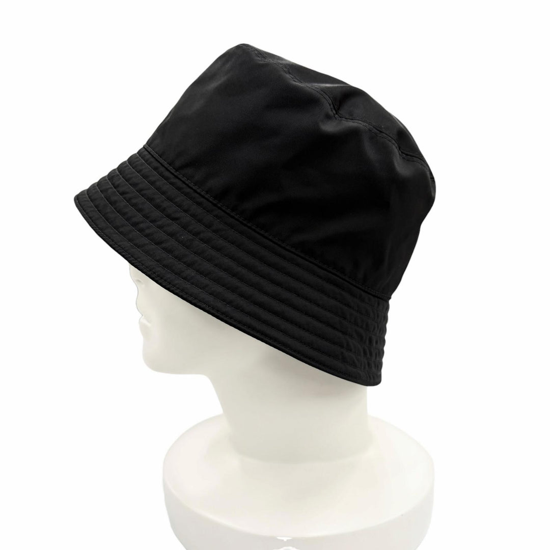 Excellent PRADA hat black recycled polyamide Women L 1HC137
