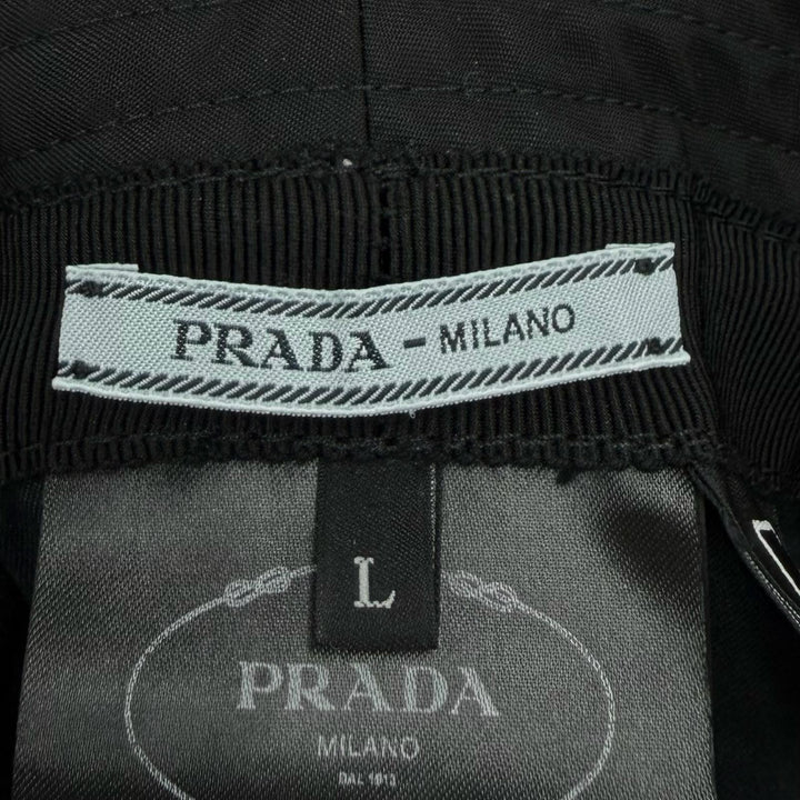 Excellent PRADA hat black recycled polyamide Women L 1HC137