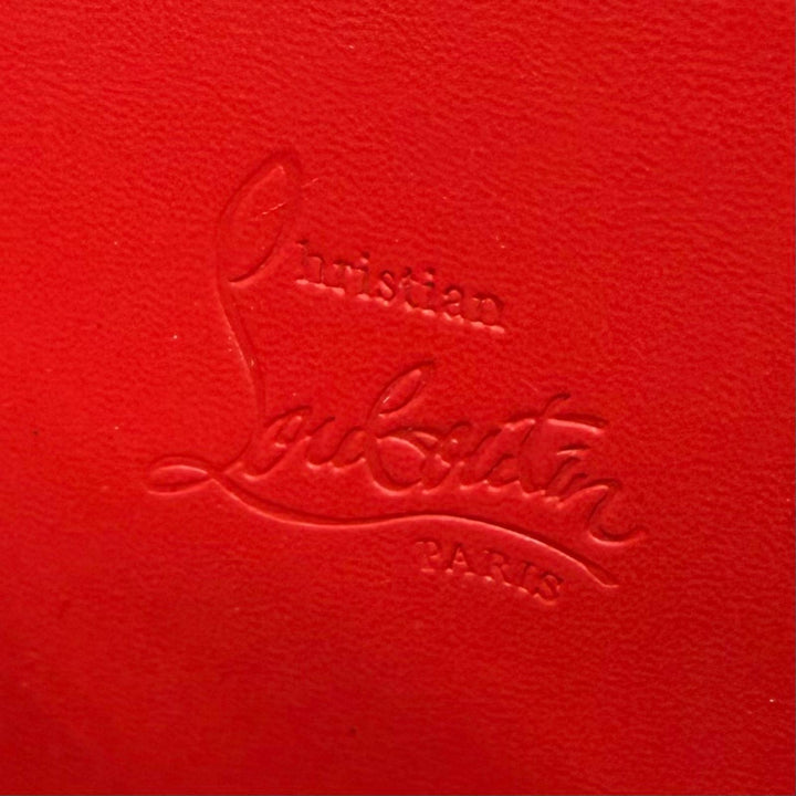 Excellent Christian Louboutin Coin case Panettone studs black leather Women