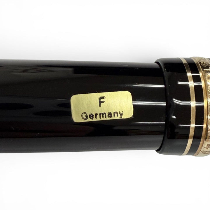 Excellent MONTBLANC fountain pen Meisterstück 149 white star black 18K mens