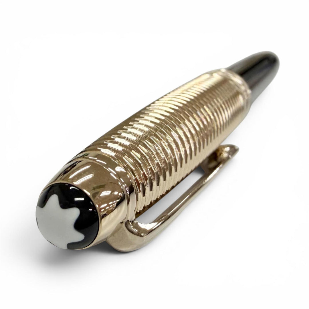 Excellent MONTBLANC Ballpoint pen Meisterstück Solitaire Due Geometry Mention