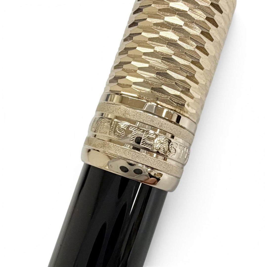 Excellent MONTBLANC Ballpoint pen Meisterstück Solitaire Due Geometry Mention