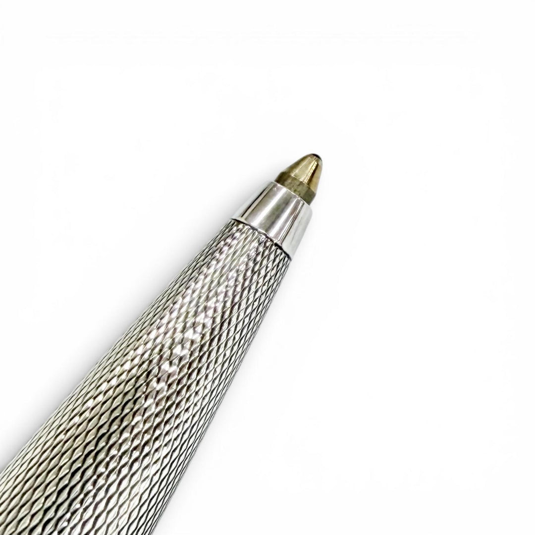 Great MONTBLANC Ballpoint pen Meisterstück Solitaire Barley Silver 925 mens