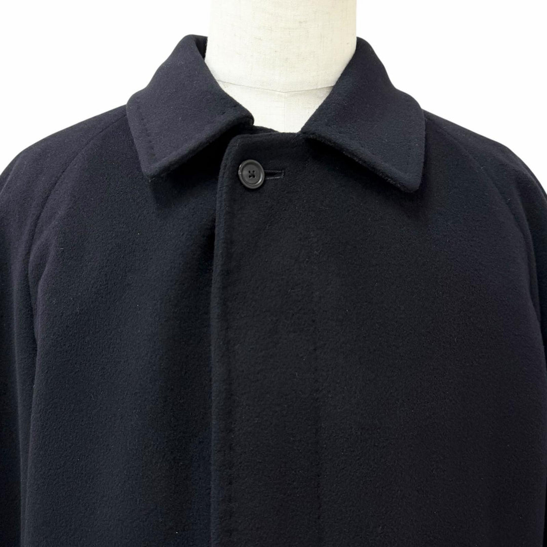 Great BURBERRY LONDON coat fly front Navy cashmere mens L