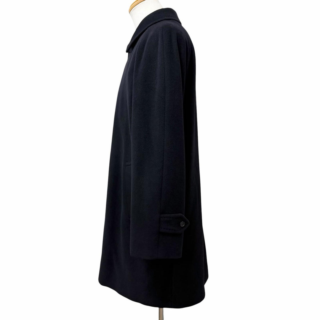 Great BURBERRY LONDON coat fly front Navy cashmere mens L