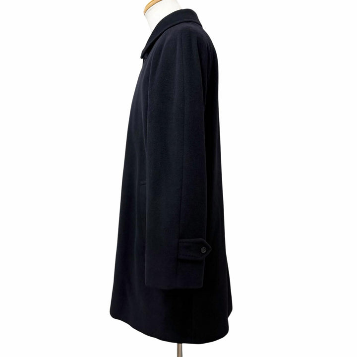 Great BURBERRY LONDON coat fly front Navy cashmere mens L