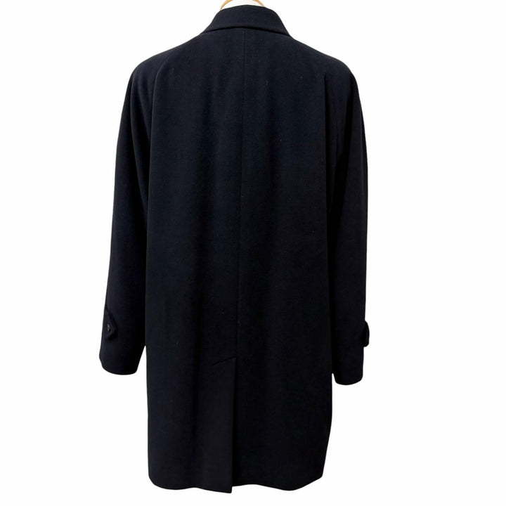 Great BURBERRY LONDON coat fly front Navy cashmere mens L