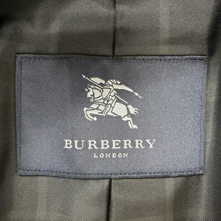 Great BURBERRY LONDON coat fly front Navy cashmere mens L