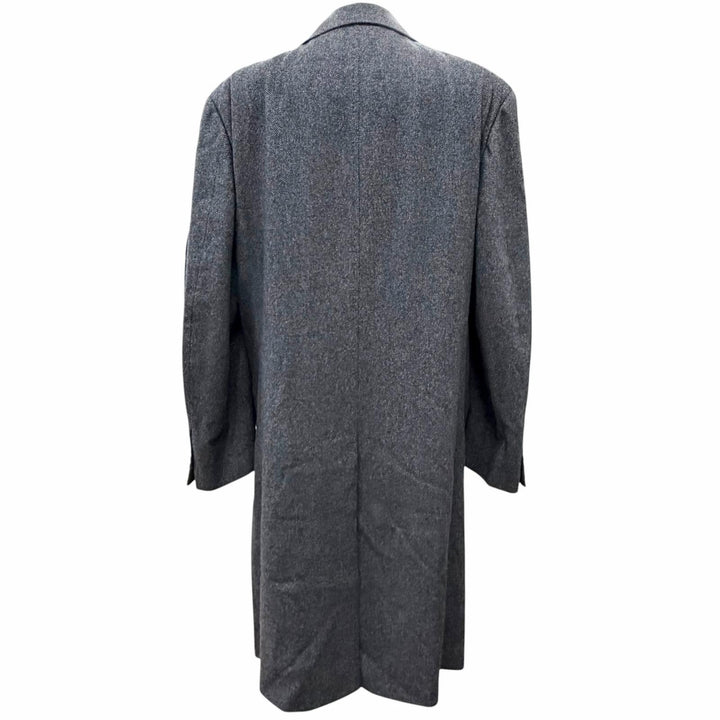 Excellent Salvatore Ferragamo Chester coat Double Breasted Long Charcoal gray 52