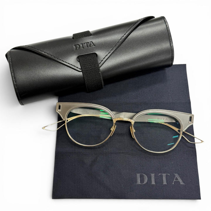 Great DITA Glasses BRIXA Browline Cancer metallic mens DTX109