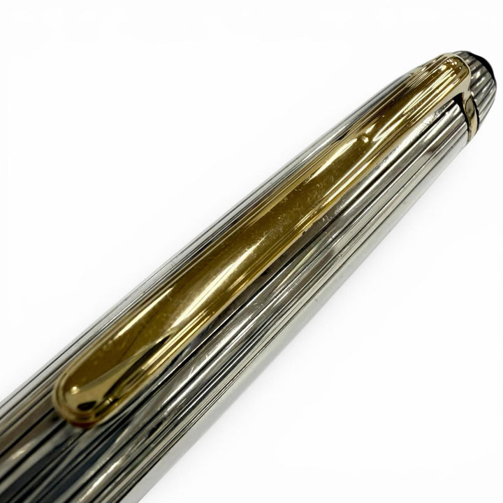 Great MONTBLANC fountain pen Meisterstück Solitaire 1448 Classic Silver 925 mens