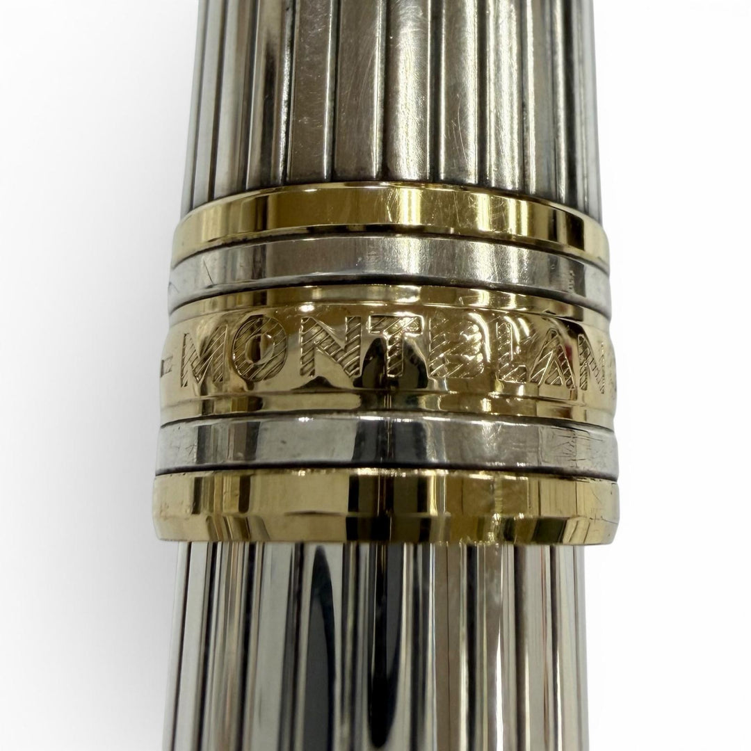 Great MONTBLANC fountain pen Meisterstück Solitaire 1448 Classic Silver 925 mens