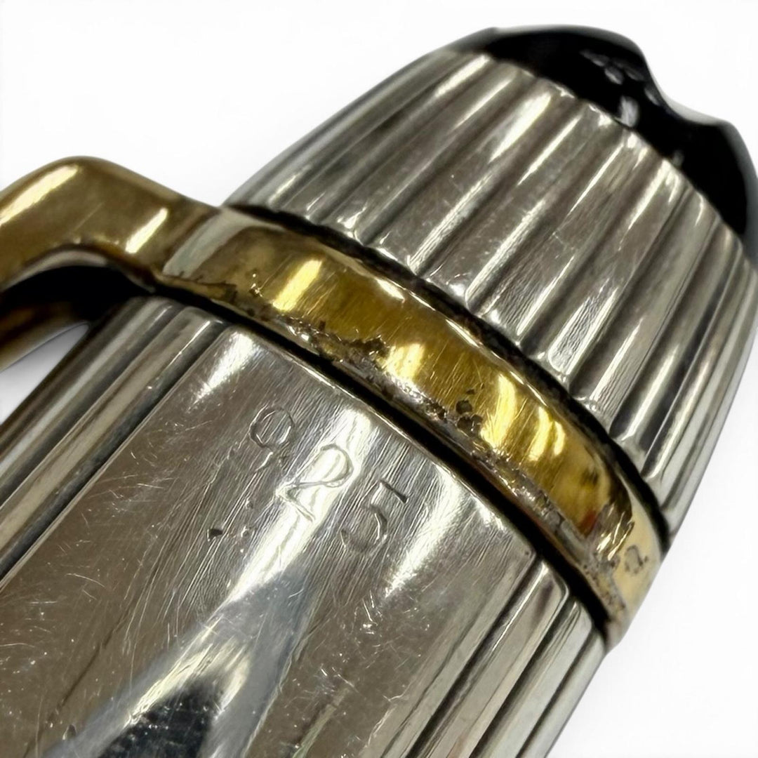 Great MONTBLANC fountain pen Meisterstück Solitaire 1448 Classic Silver 925 mens